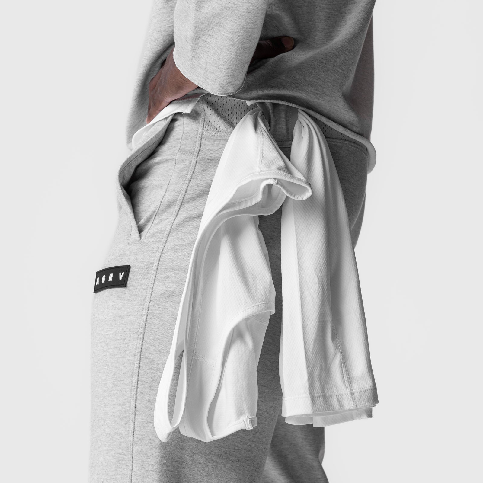 0956. Micro-Terry Jogger - Heather Grey