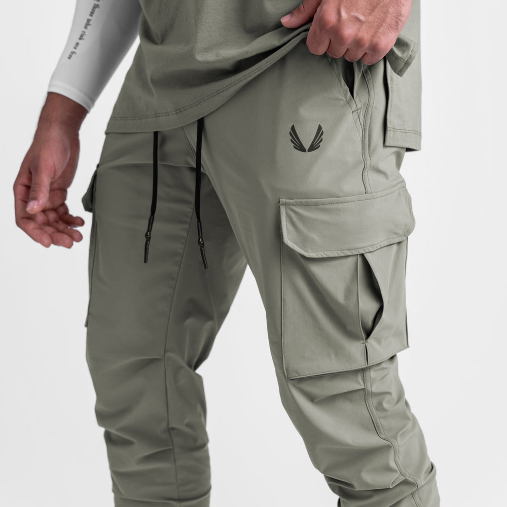 0437. Tetra-Lite® Cargo High Rib Jogger - Sage