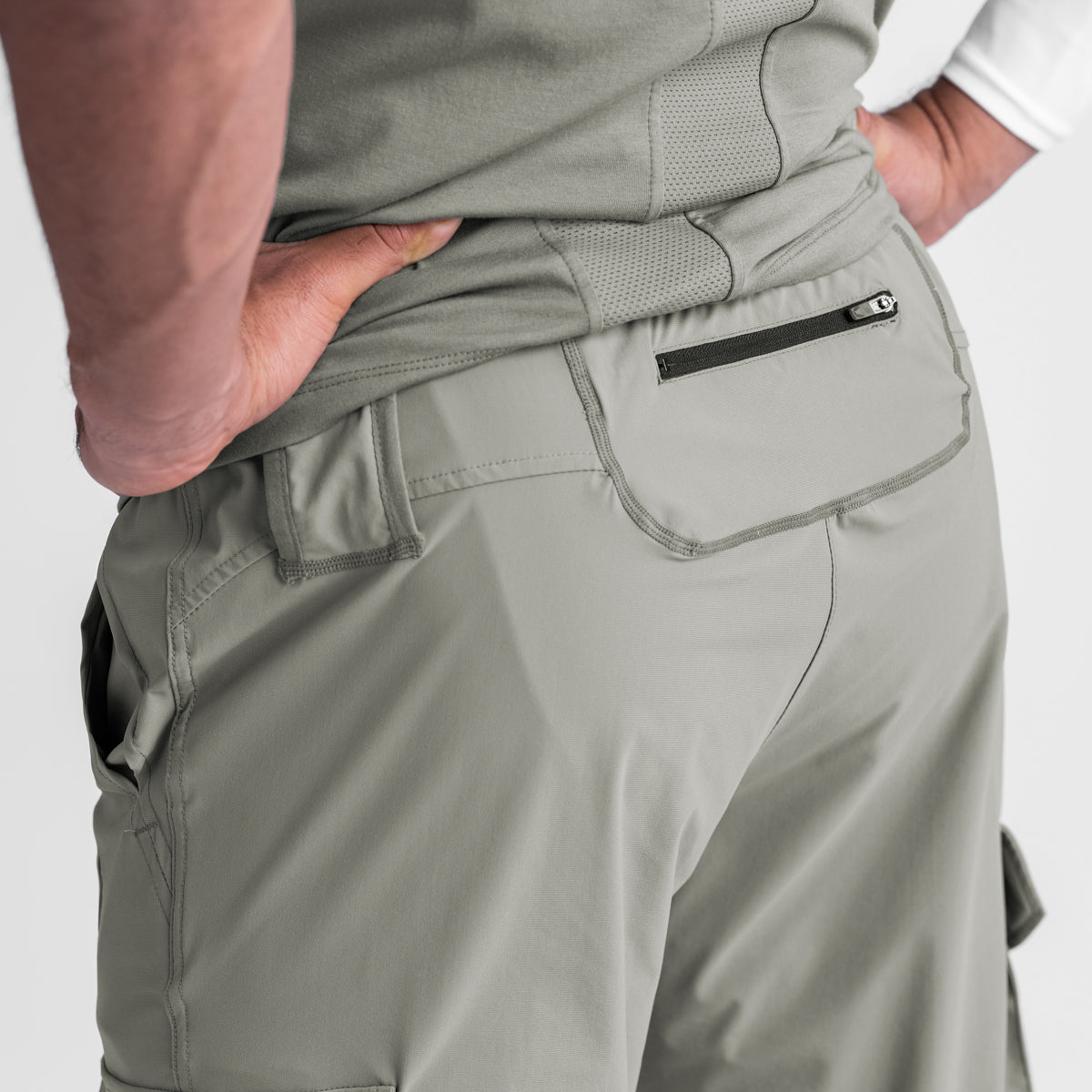0437. Tetra-Lite® Cargo High Rib Jogger - Sage