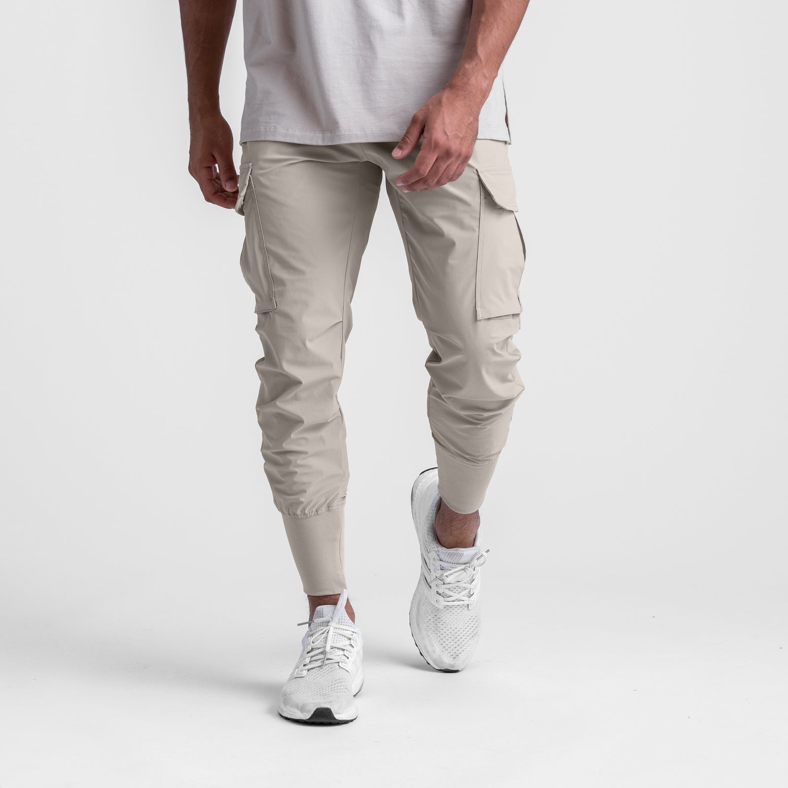 0437. Tetra-Lite® Cargo High Rib Jogger - Chai