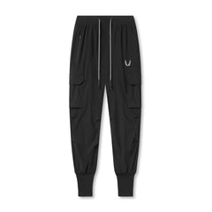 0825. Tetra-Lite® Cargo High Rib Jogger - Black "Reflective"