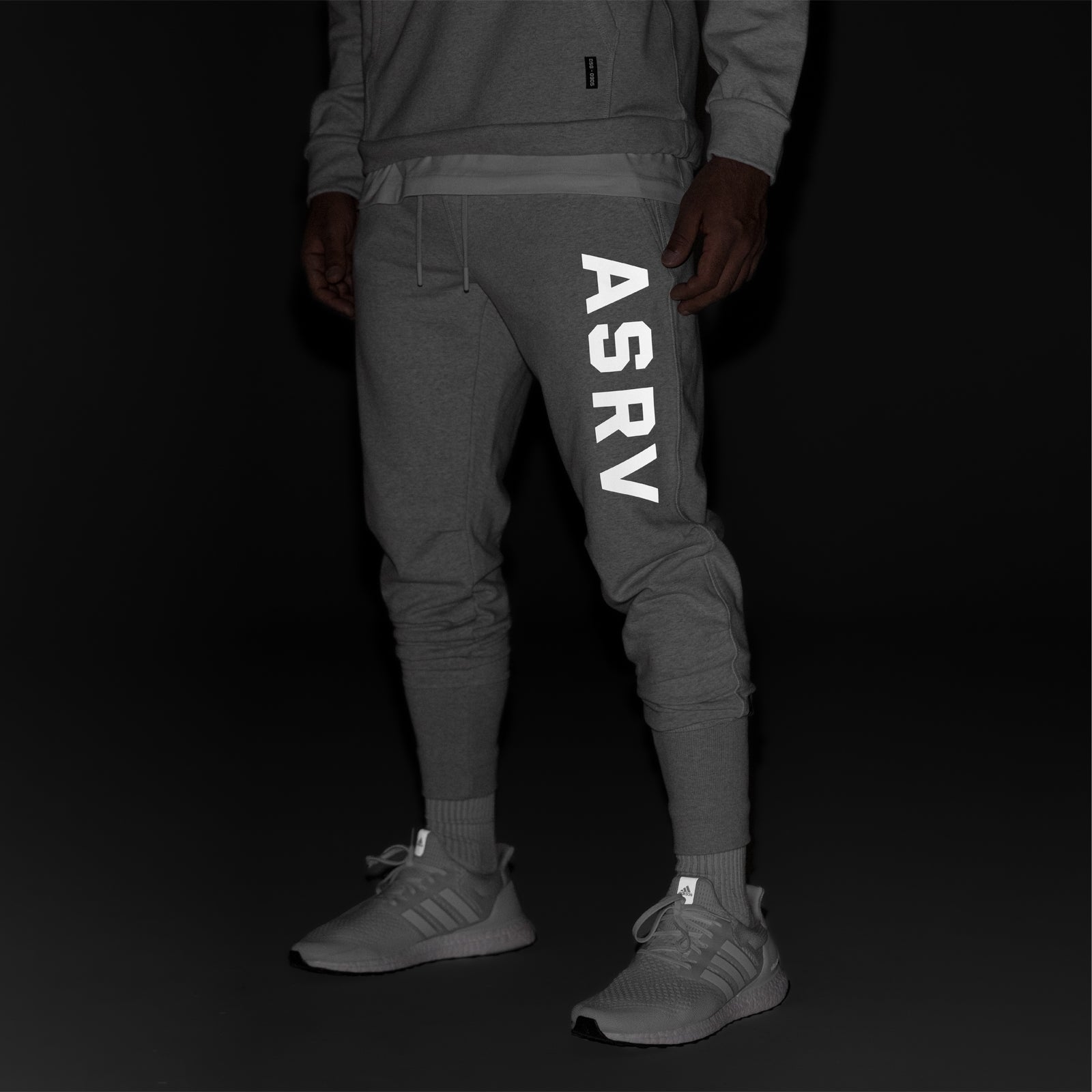 0915. Tech-Terry™ High Rib Jogger - Heather Grey "ASRV"