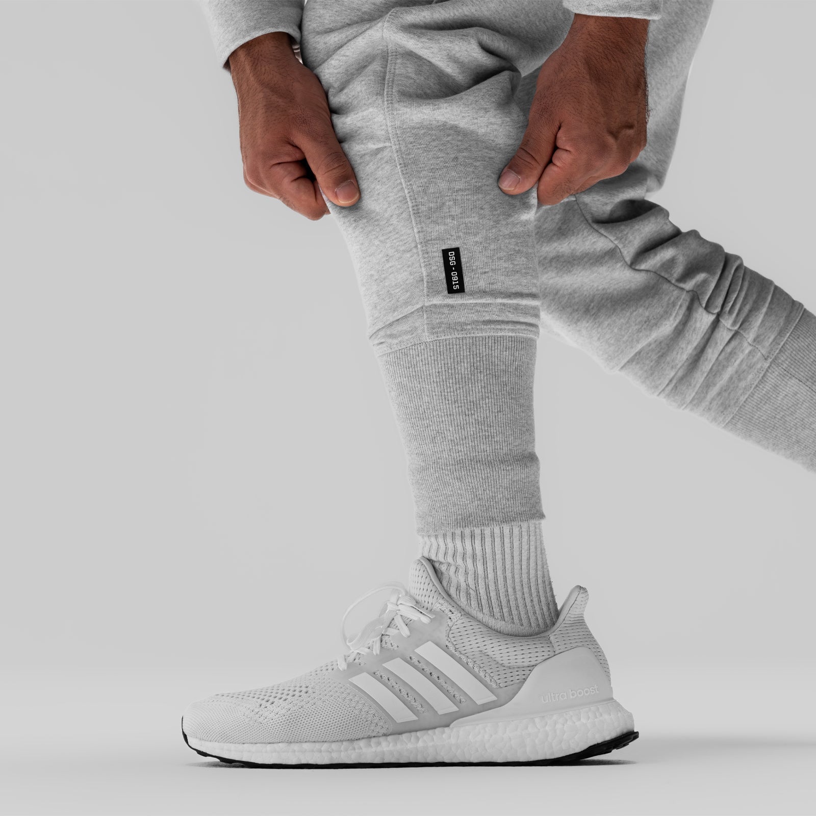 0915. Tech-Terry™ High Rib Jogger - Heather Grey "ASRV"