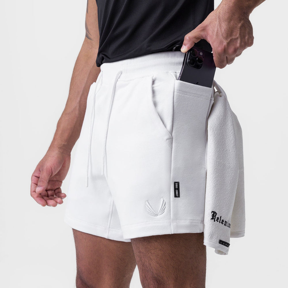 0867. Tech-Terry™ Sidelock Sweat Short - White