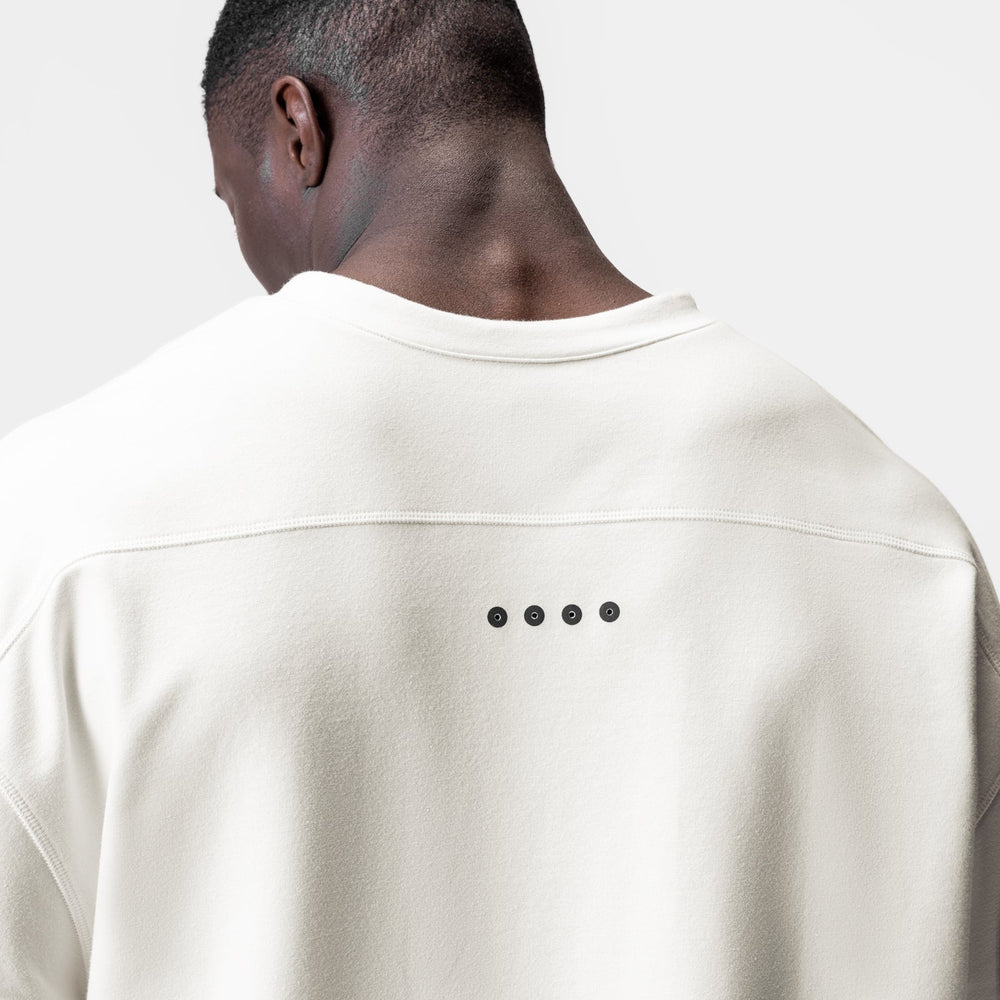0945. Micro-Terry Warm-Up Tee - Cream