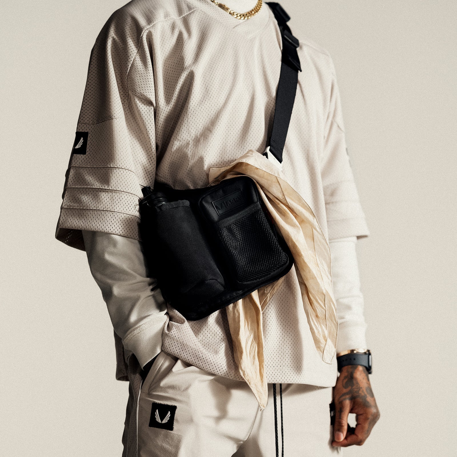 0772. SilverPlus™ Mesh Oversized Jersey - Beige