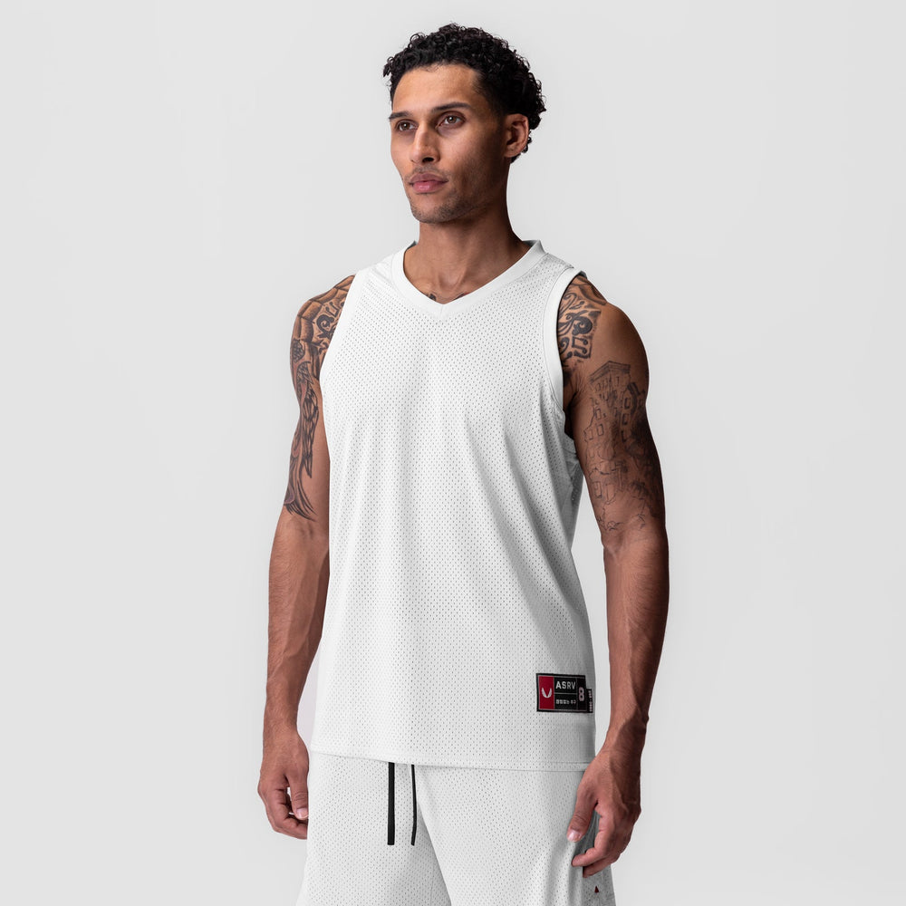 0990. Ion-Mesh Basketball Jersey - White