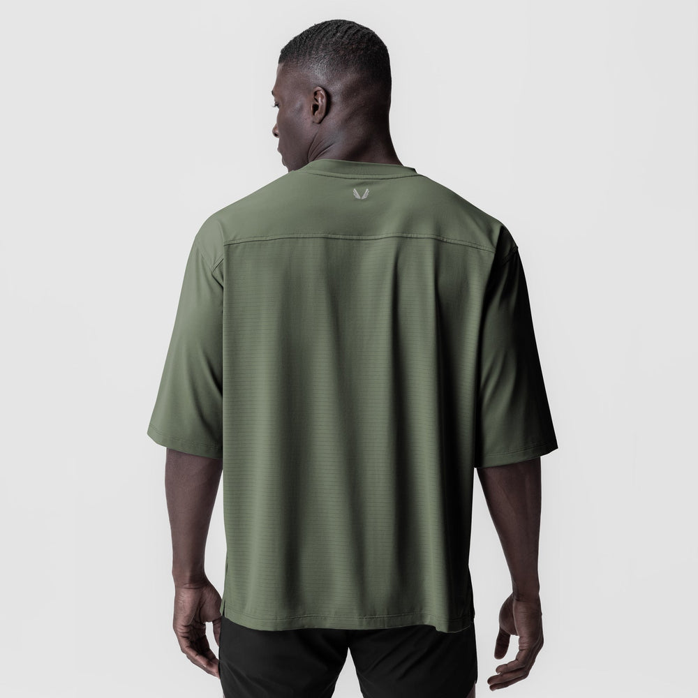0841. 3D-Lite® 2.0 Lycra® 3/4-Sleeve Oversized Tee - Olive "OTWR"