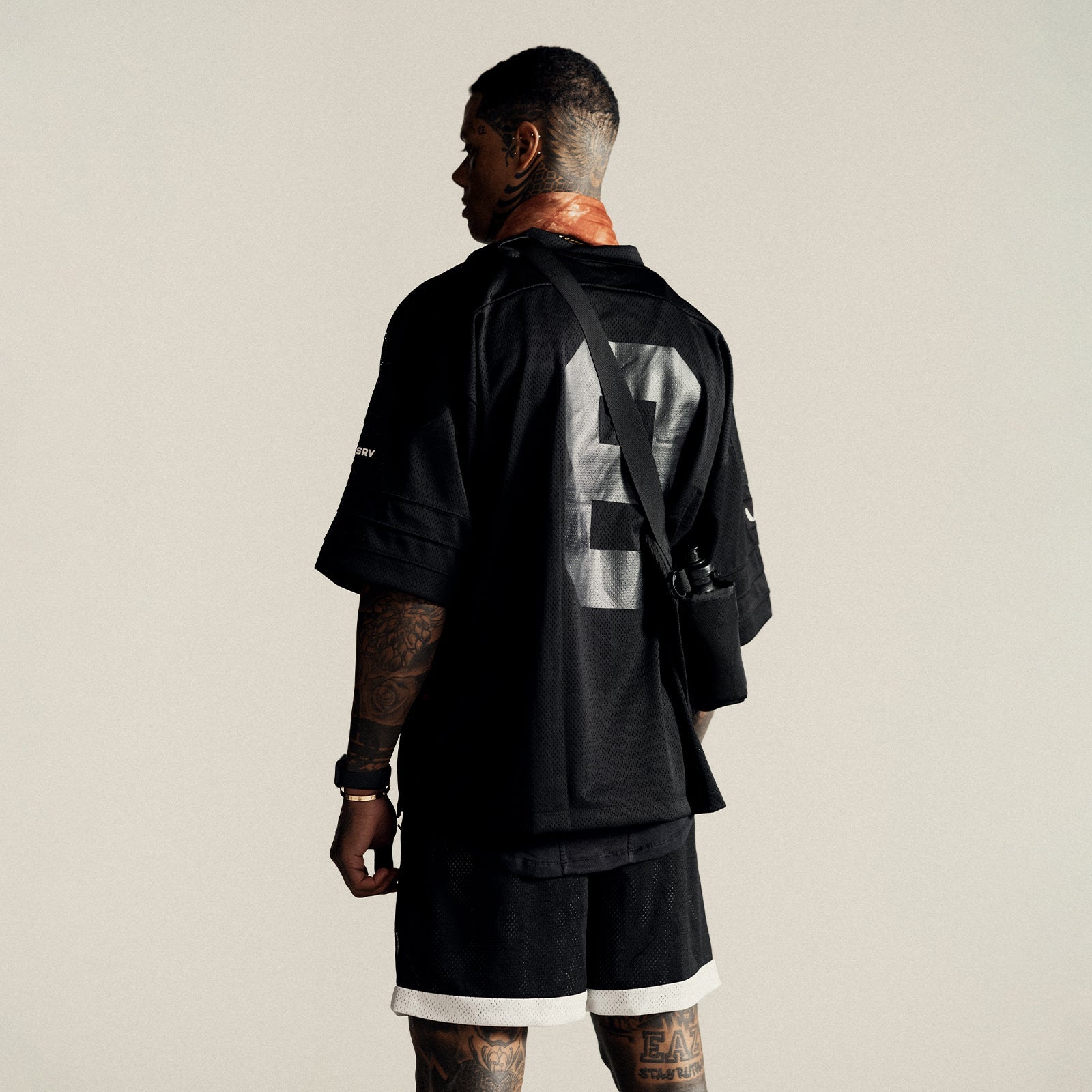 0772. SilverPlus™ Mesh Oversized Jersey - Black
