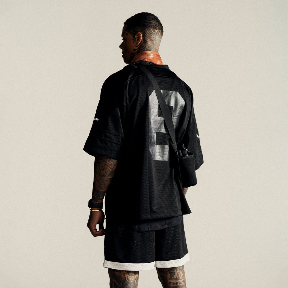 0772. SilverPlus™ Mesh Oversized Jersey - Black