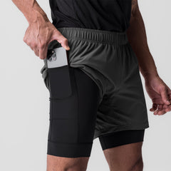 0784. Ultralite™ 6" Liner Short - Raven/Black