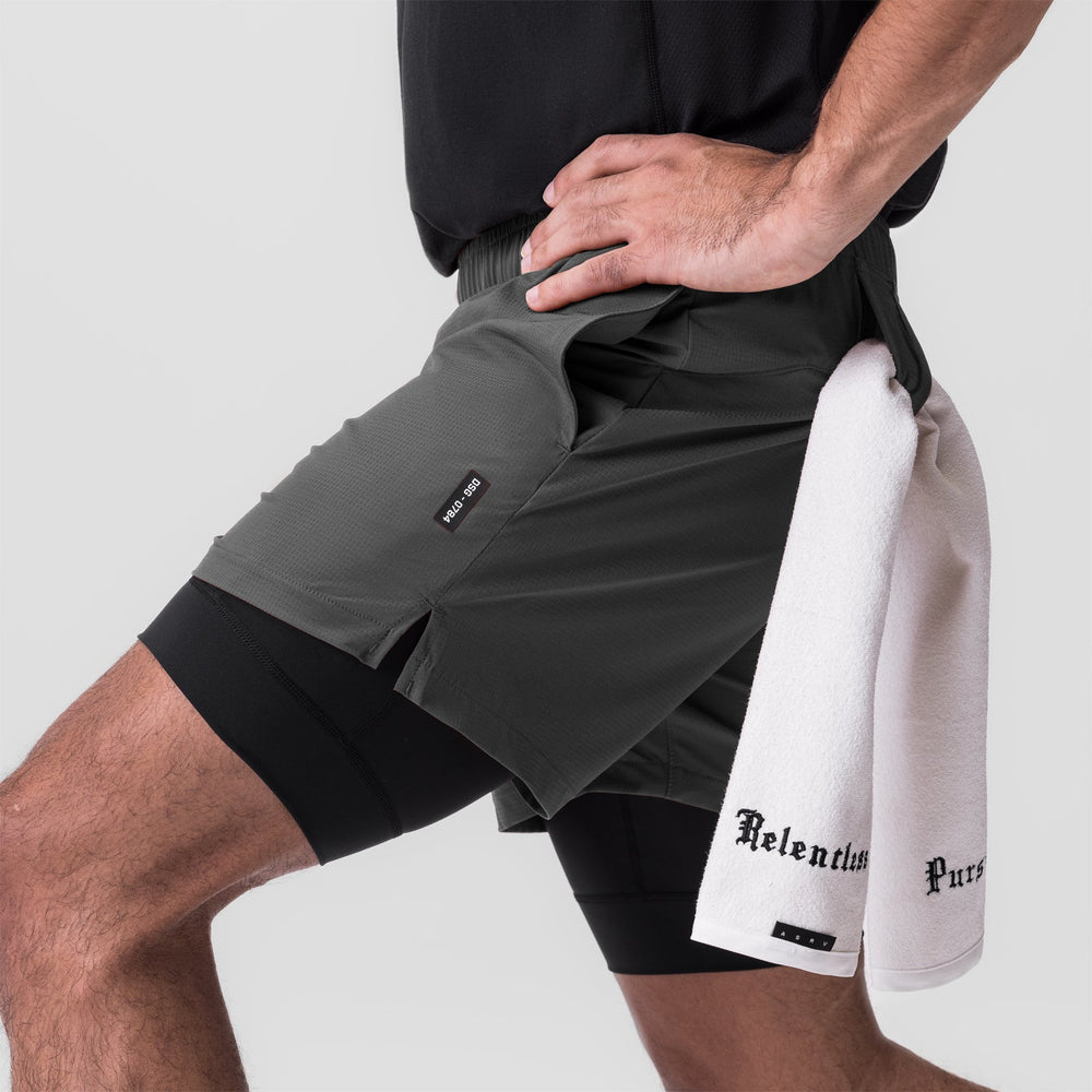 0784. Ultralite™ 6" Liner Short - Raven/Black