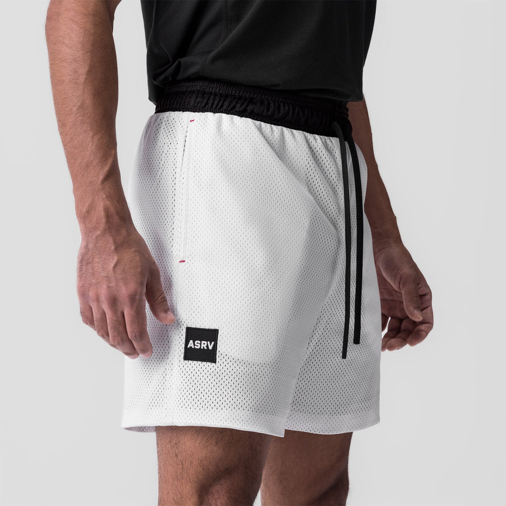 0795. SilverPlus™ Mesh Reversible Short - Black/White