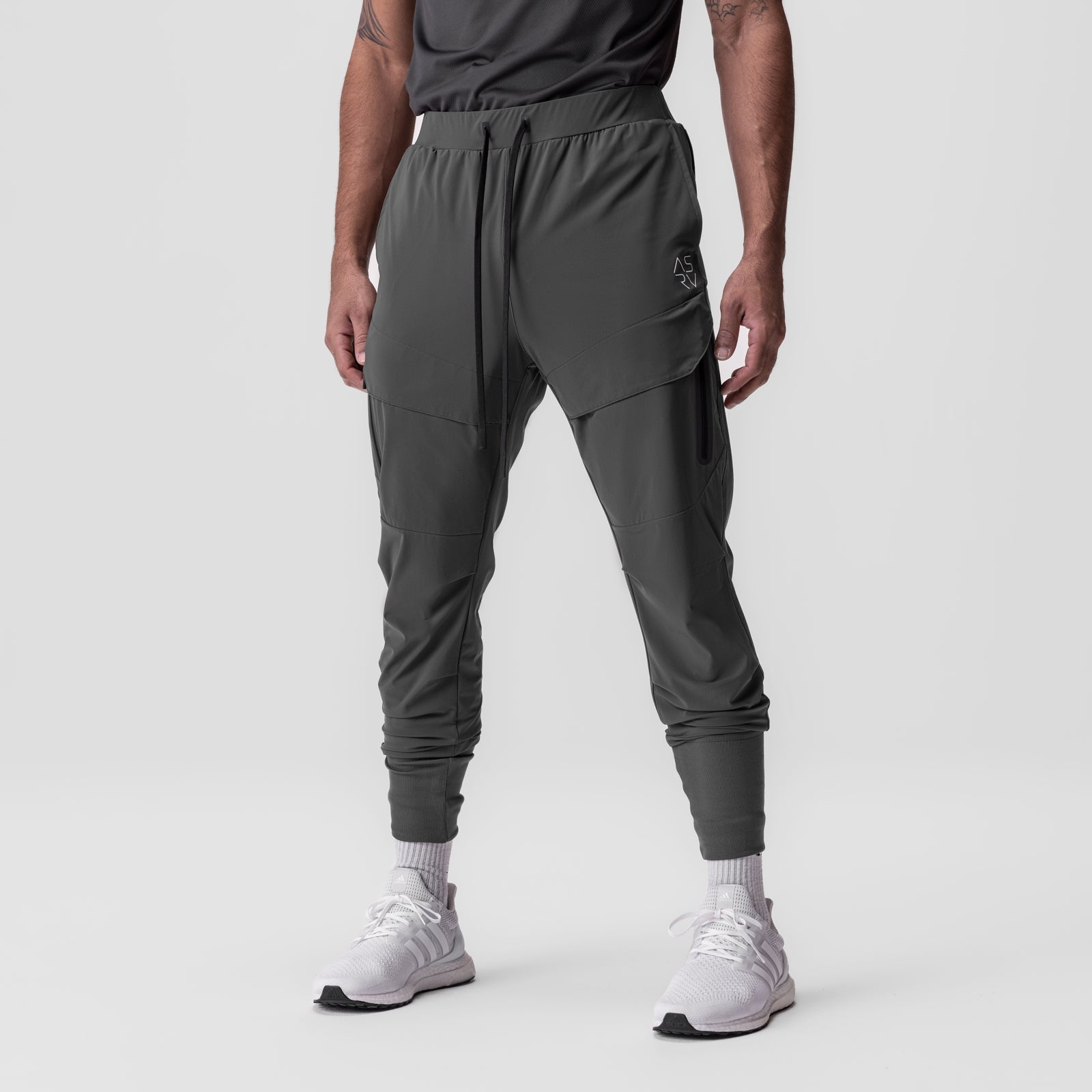 0690. Tetra-Lite® Tech High Rib Jogger - Space Grey "Cyber"