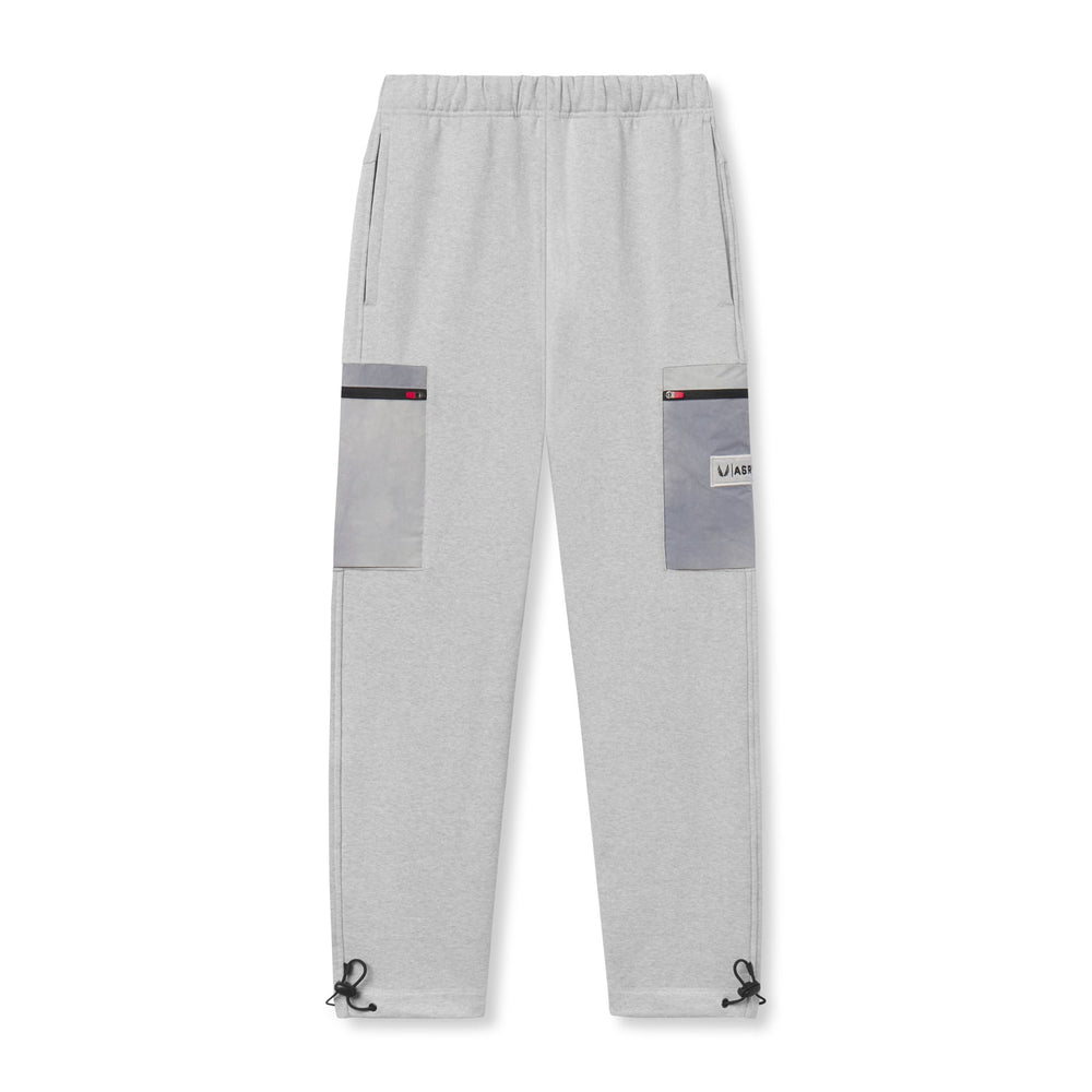 0914. Tech-Terry™ Paneled Cinch Cargo Jogger - Heather Grey/Wave-Dye