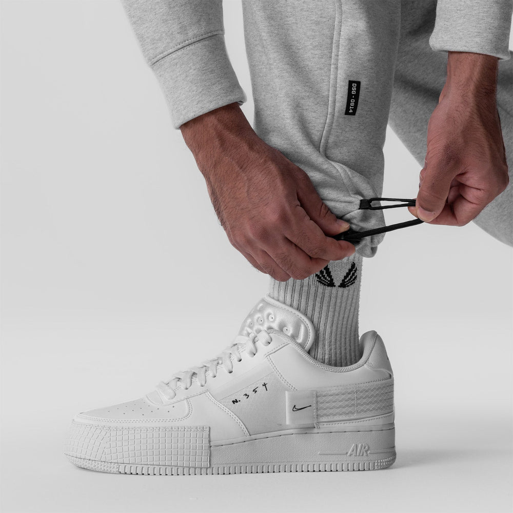 0914. Tech-Terry™ Paneled Cinch Cargo Jogger - Heather Grey/Wave-Dye