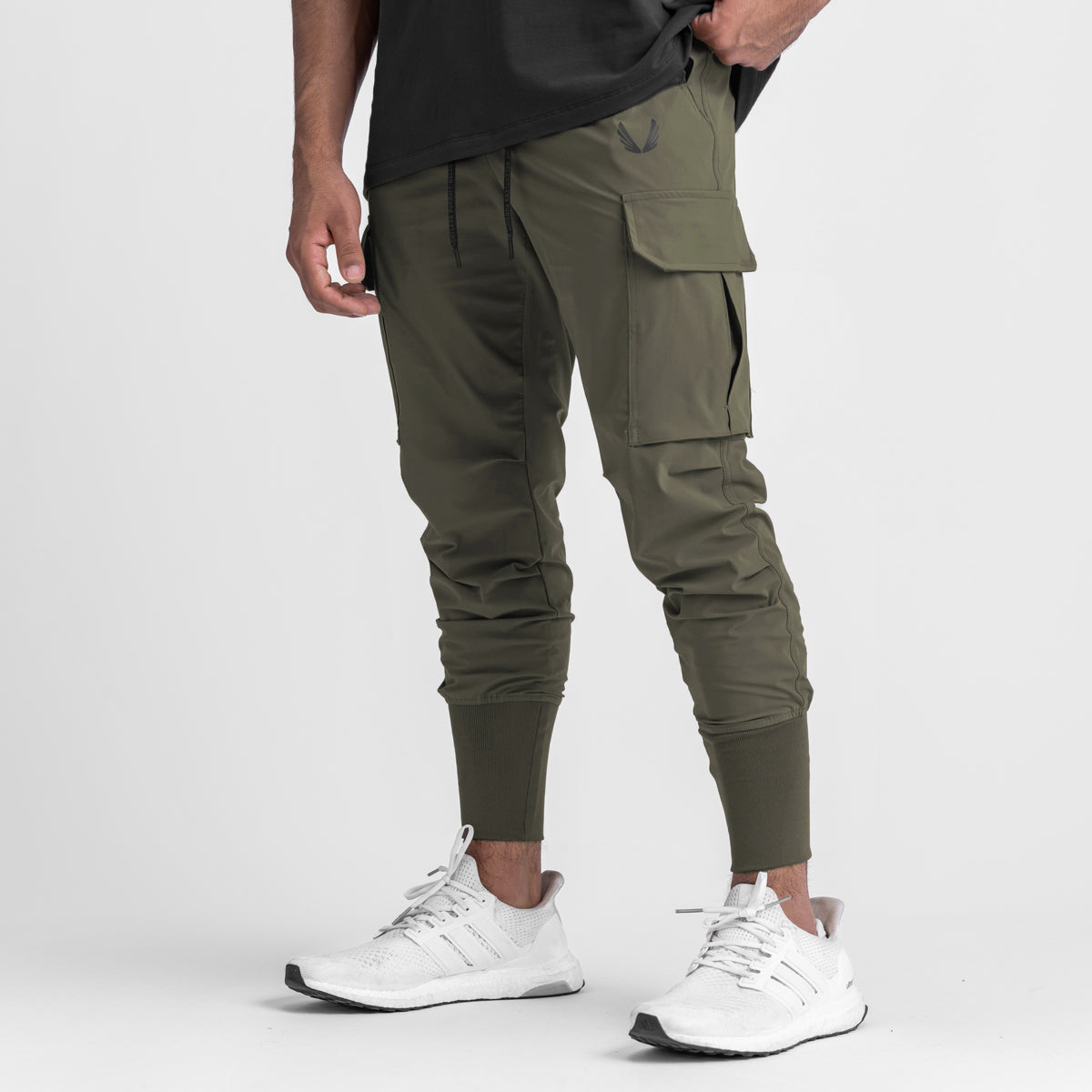 0437. Tetra-Lite® Cargo High Rib Jogger - Dark Olive