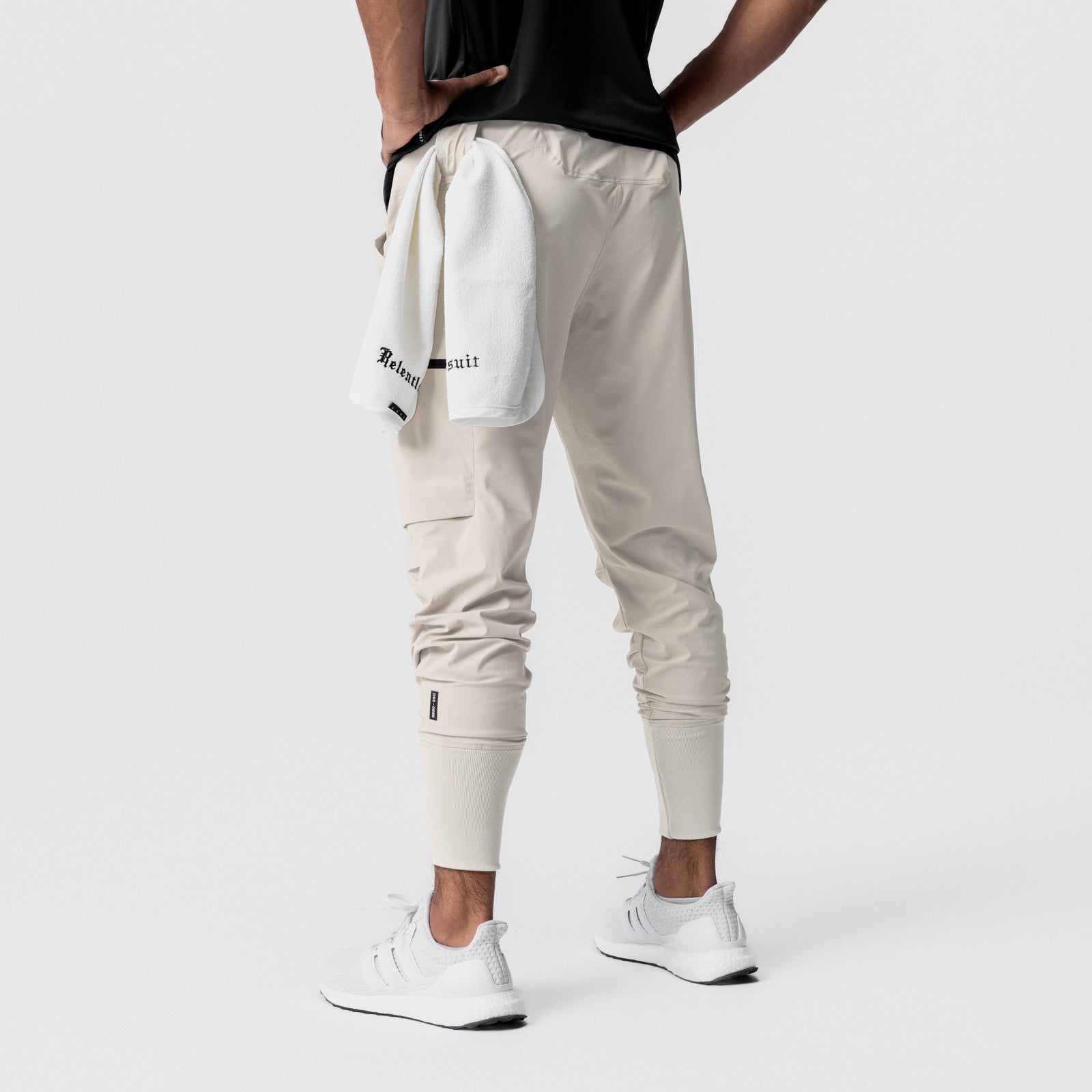 0827. Tetra-Lite® Inlay Pocket High Rib Jogger - Sand Smoke