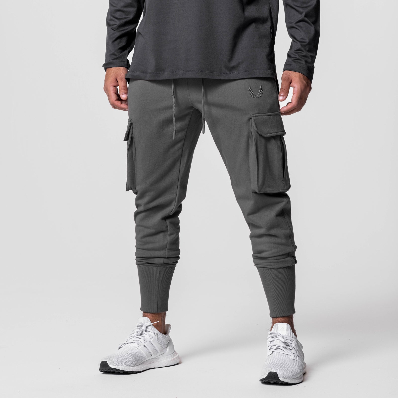 0654. Tech-Terry™ Cargo High Rib Jogger - Raven