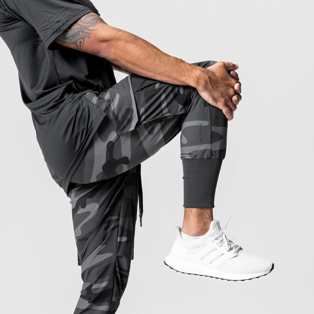 0437. Tetra-Lite® Cargo High Rib Jogger - Black Camo