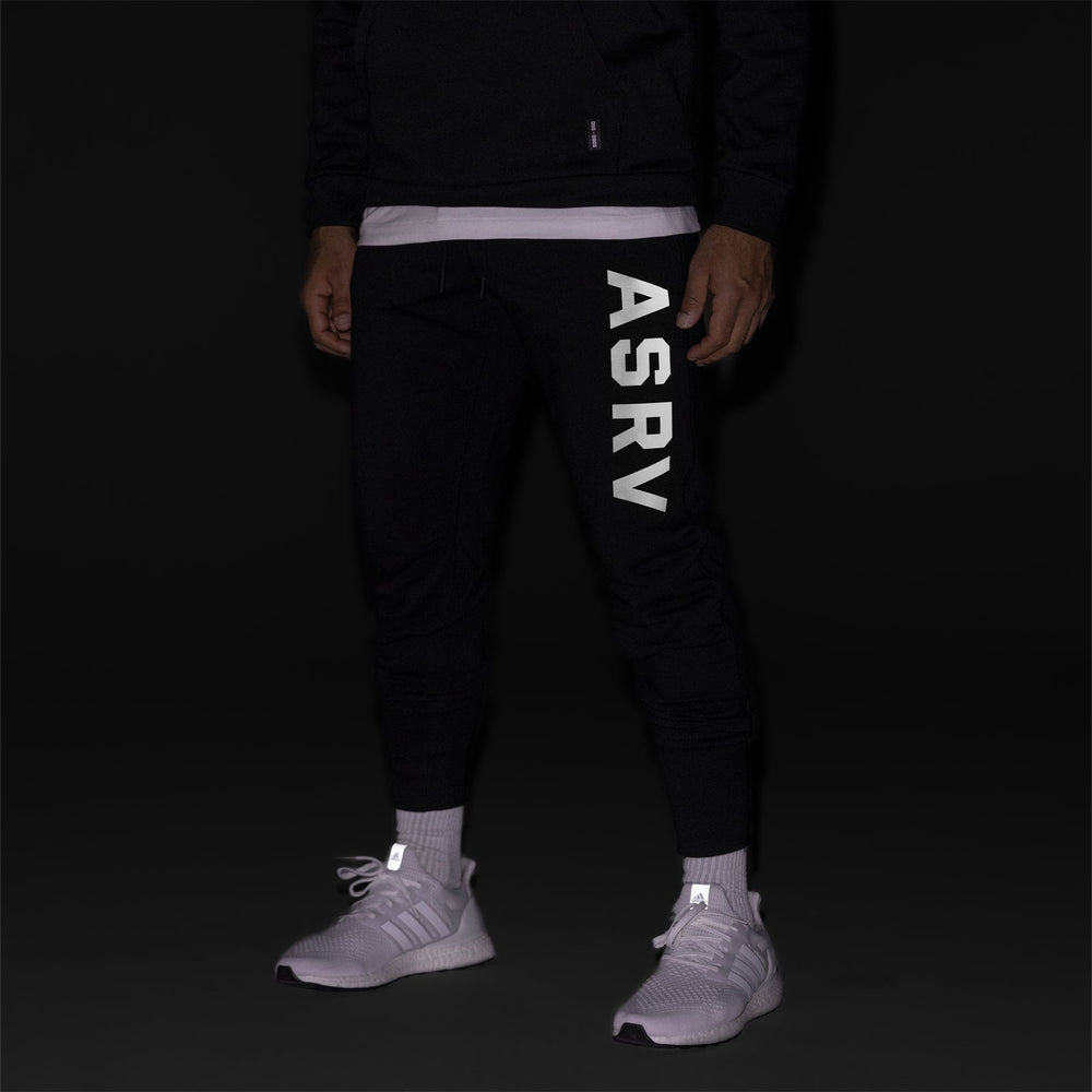 0915. Tech-Terry™ High Rib Jogger - Black "ASRV"