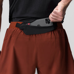 0786. Ripstop 3" Belt Pack Short - Brick/Black