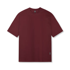 0824. Supima® Oversized Tee - Crimson