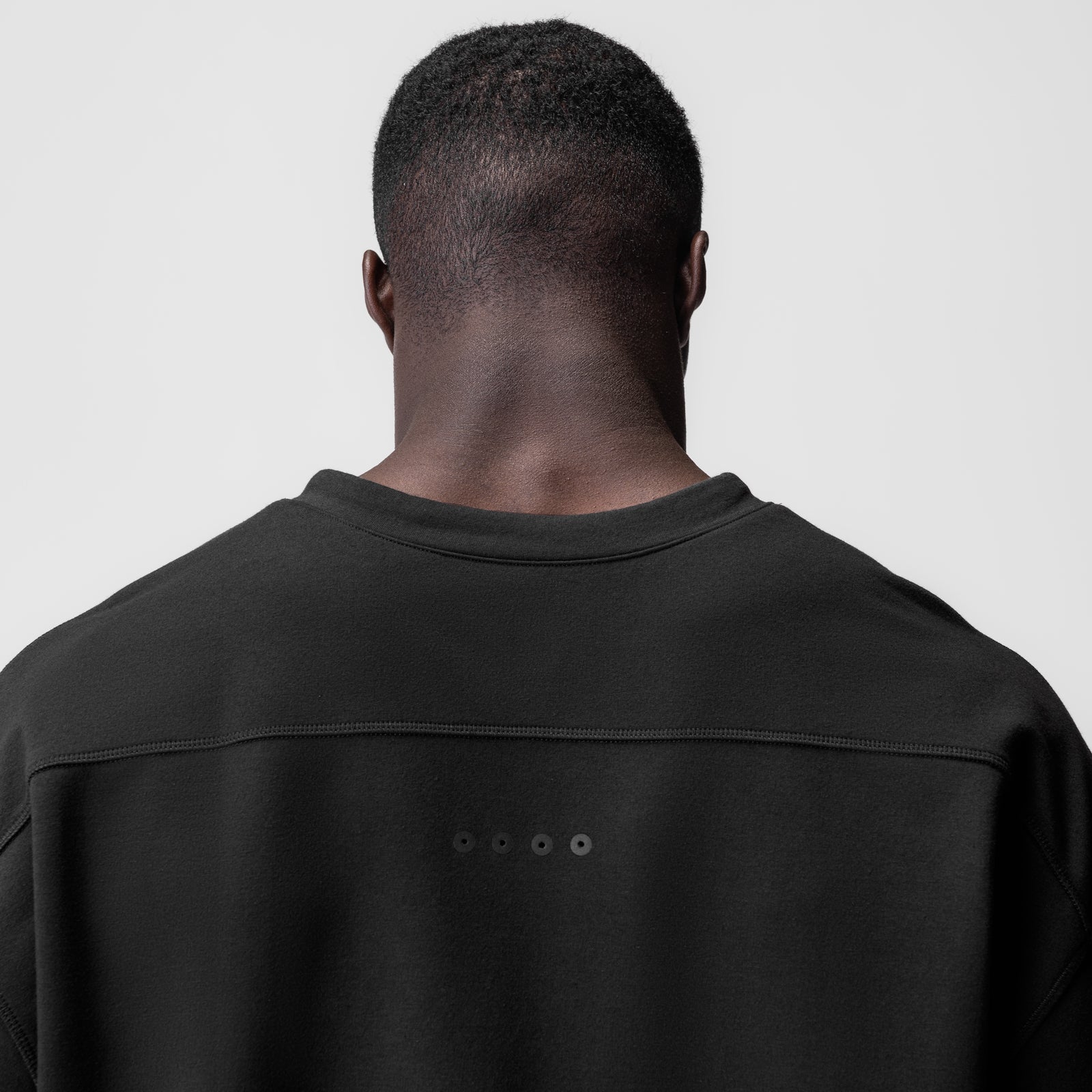 0945. Micro-Terry Warm-Up Tee - Black