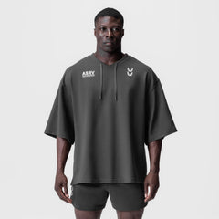 0945. Micro-Terry Warm-Up Tee - Space Grey