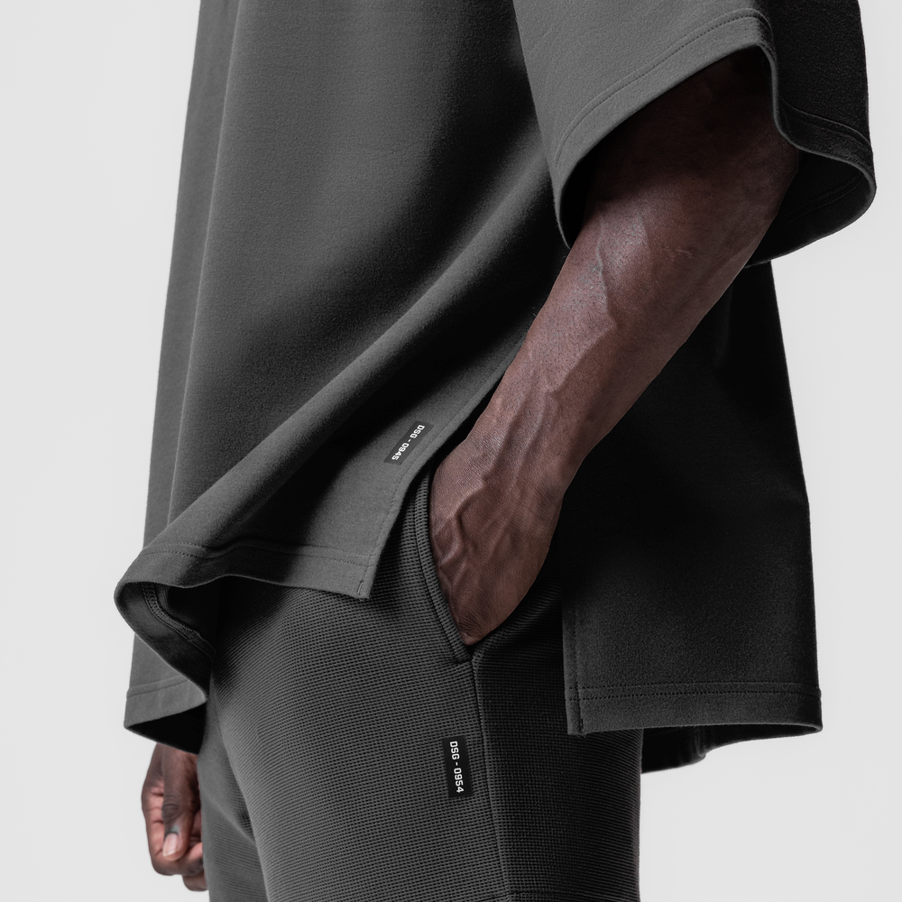 0945. Micro-Terry Warm-Up Tee - Space Grey