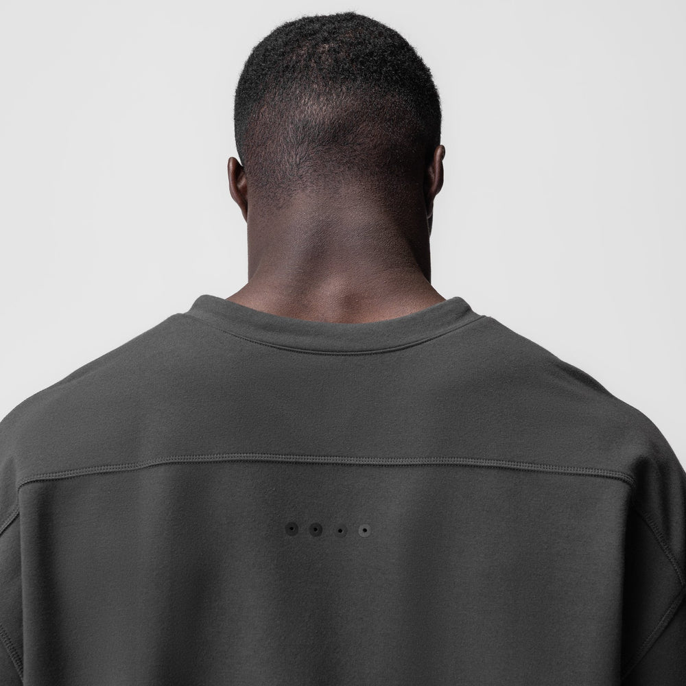 0945. Micro-Terry Warm-Up Tee - Space Grey
