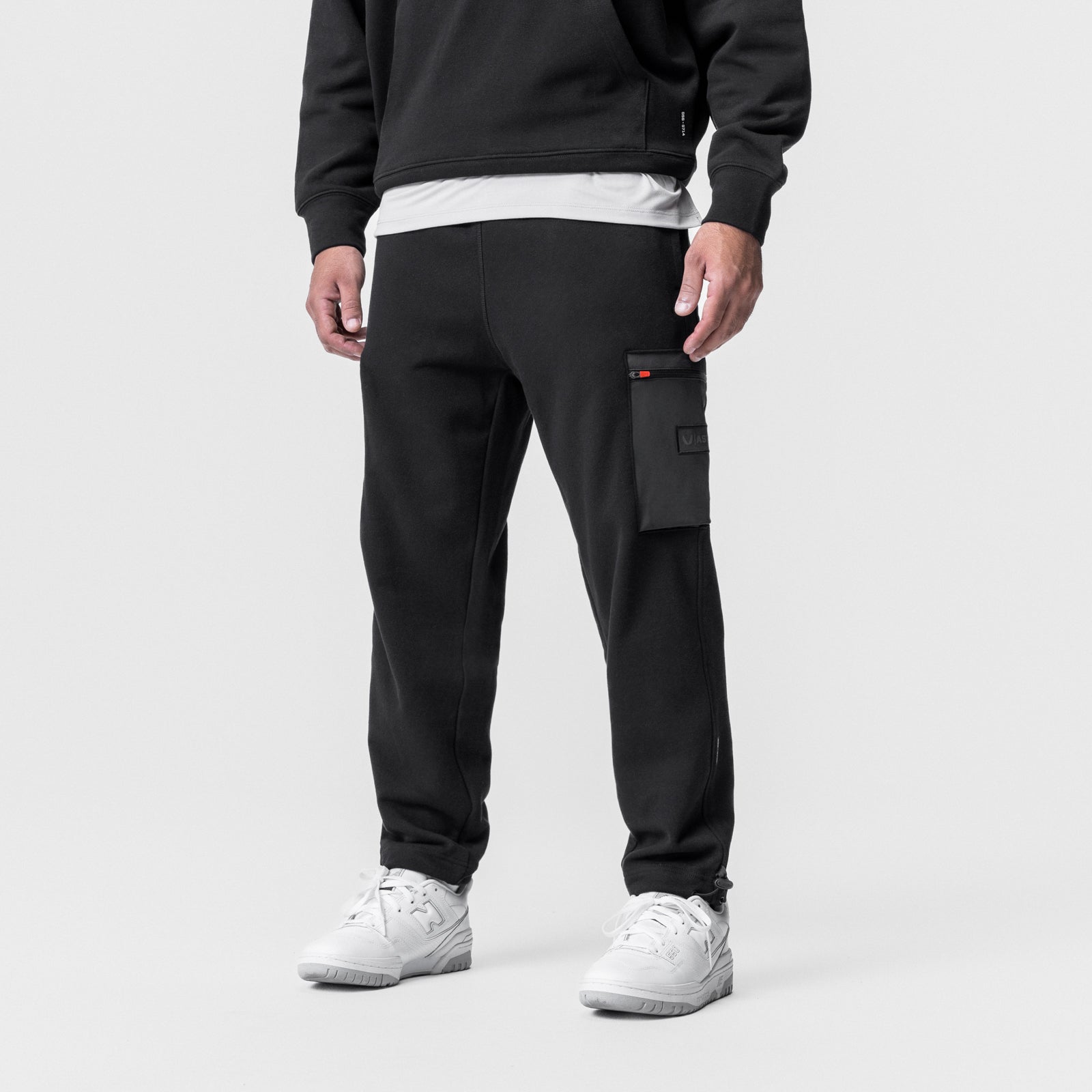 0736. Tech-Terry™ Cinch Cargo Jogger - Black