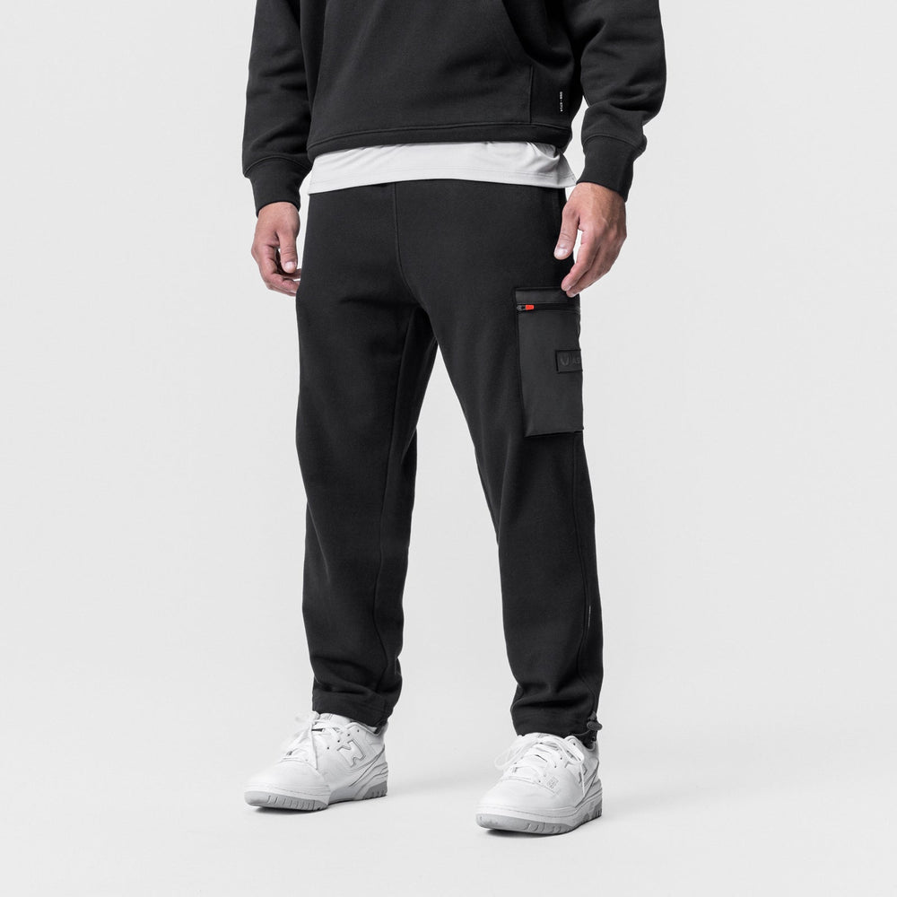 0736. Tech-Terry™ Cinch Cargo Jogger - Black