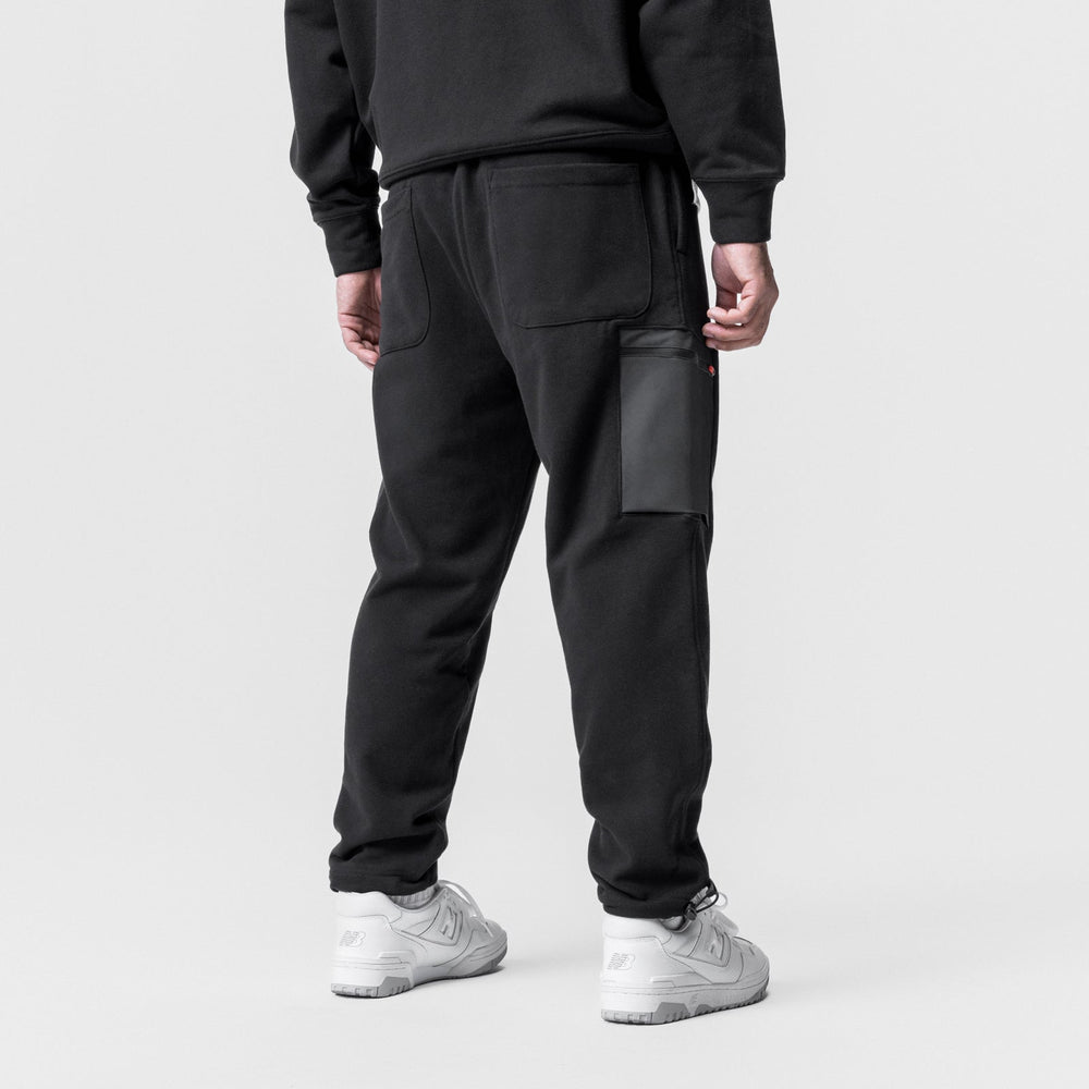 0736. Tech-Terry™ Cinch Cargo Jogger - Black