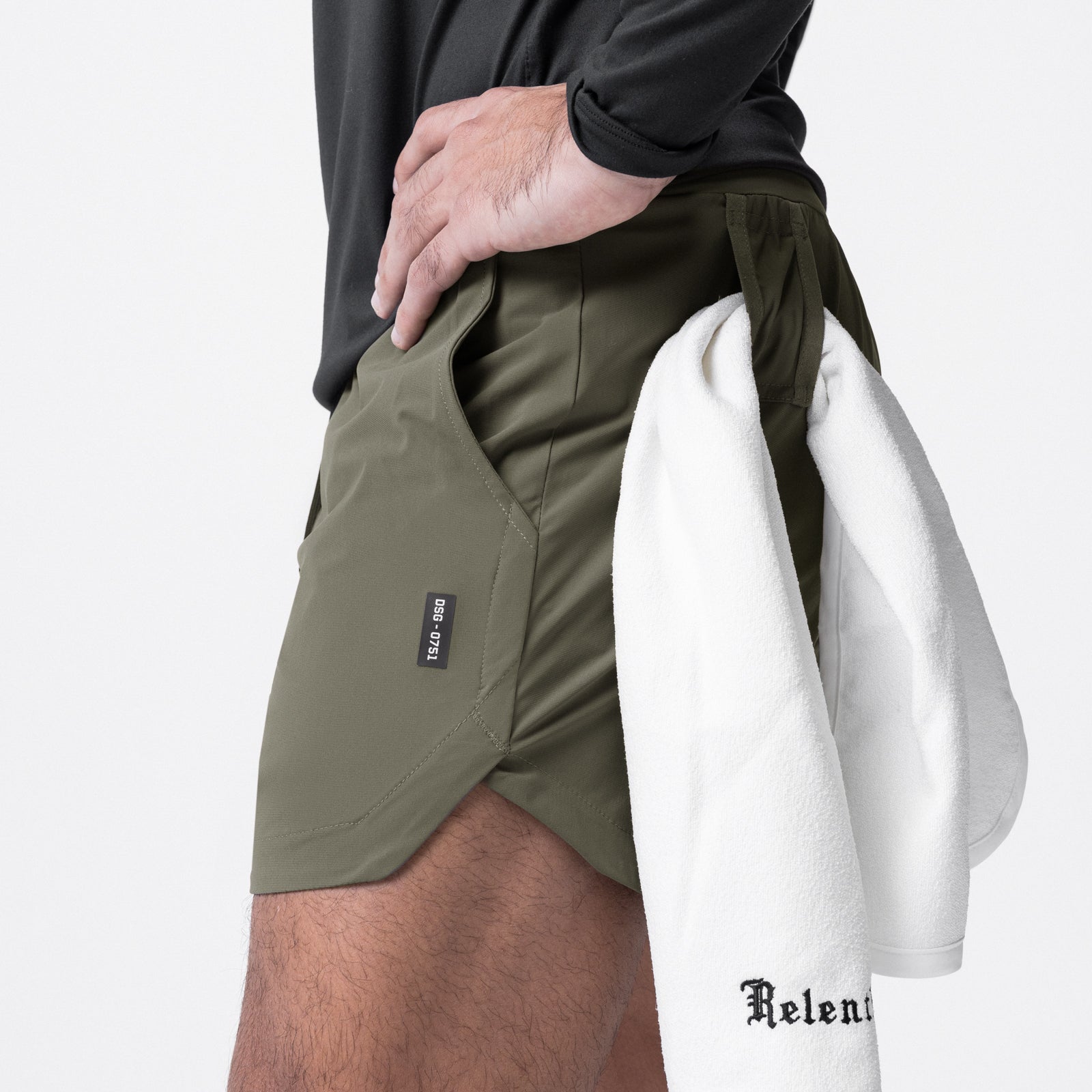 0751. Tetra-Lite® 5" Linerless Short - Olive "Reflective Classic"