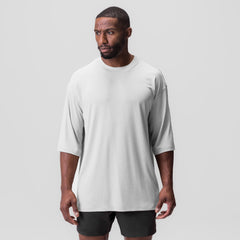 0841. 3D-Lite® 2.0 3/4-Sleeve Oversized Tee - White "OTWR"