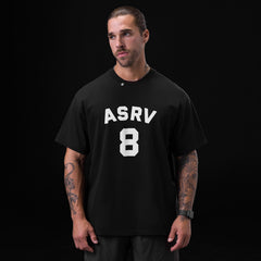 0797. Tech Essential™ Relaxed Tee - Black "ASRV 8"