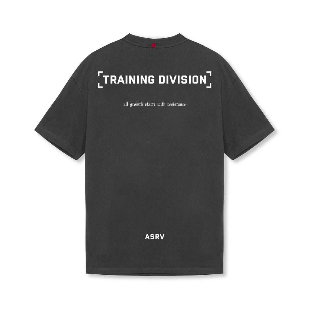 0797. Tech Essential™ Relaxed Tee - Space Grey "TD"