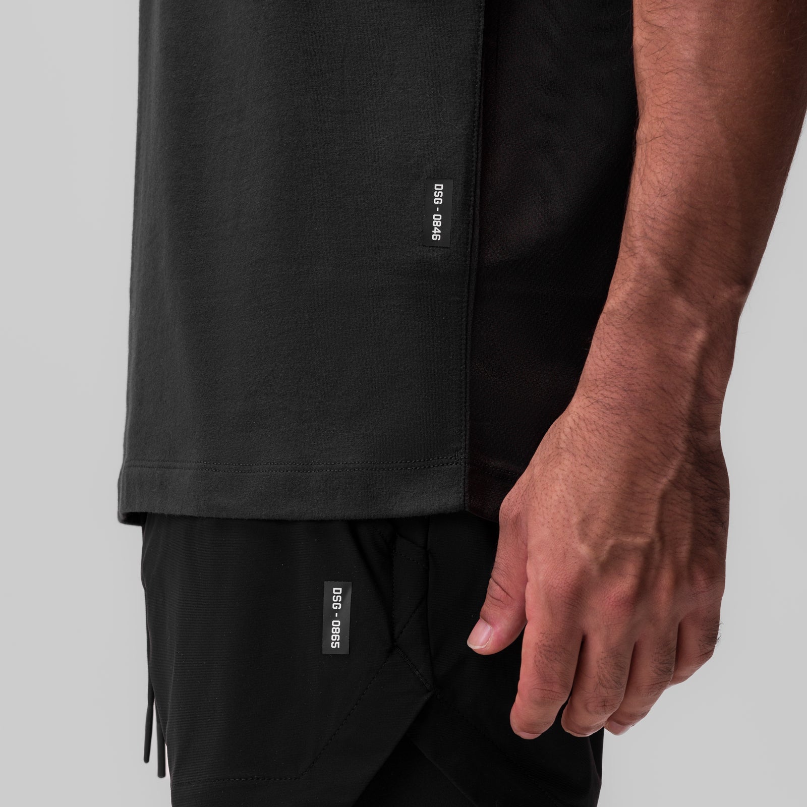 0846. CottonPlus™ Standard Mesh Back Tee - Black