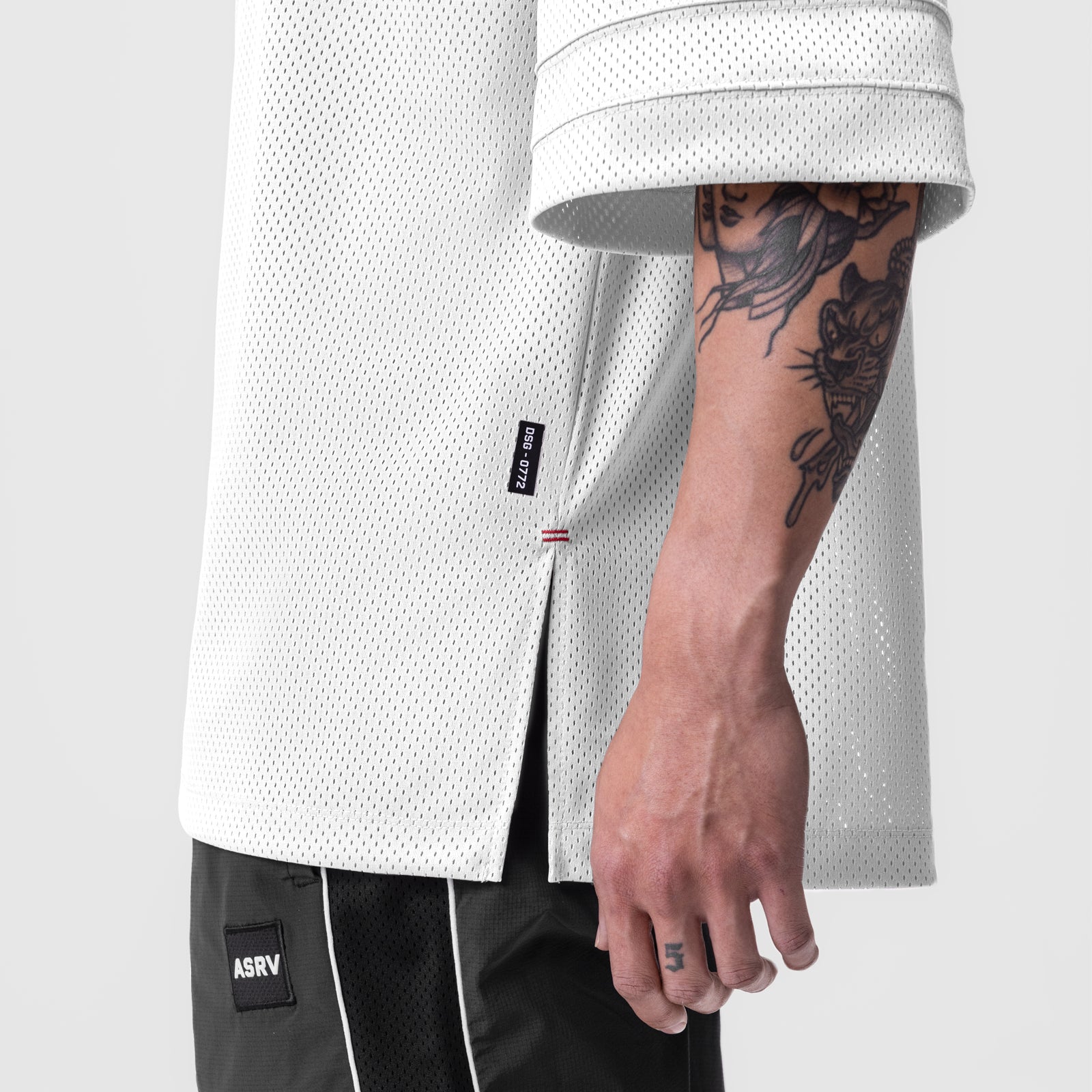 0772. SilverPlus™ Mesh Oversized Jersey - White