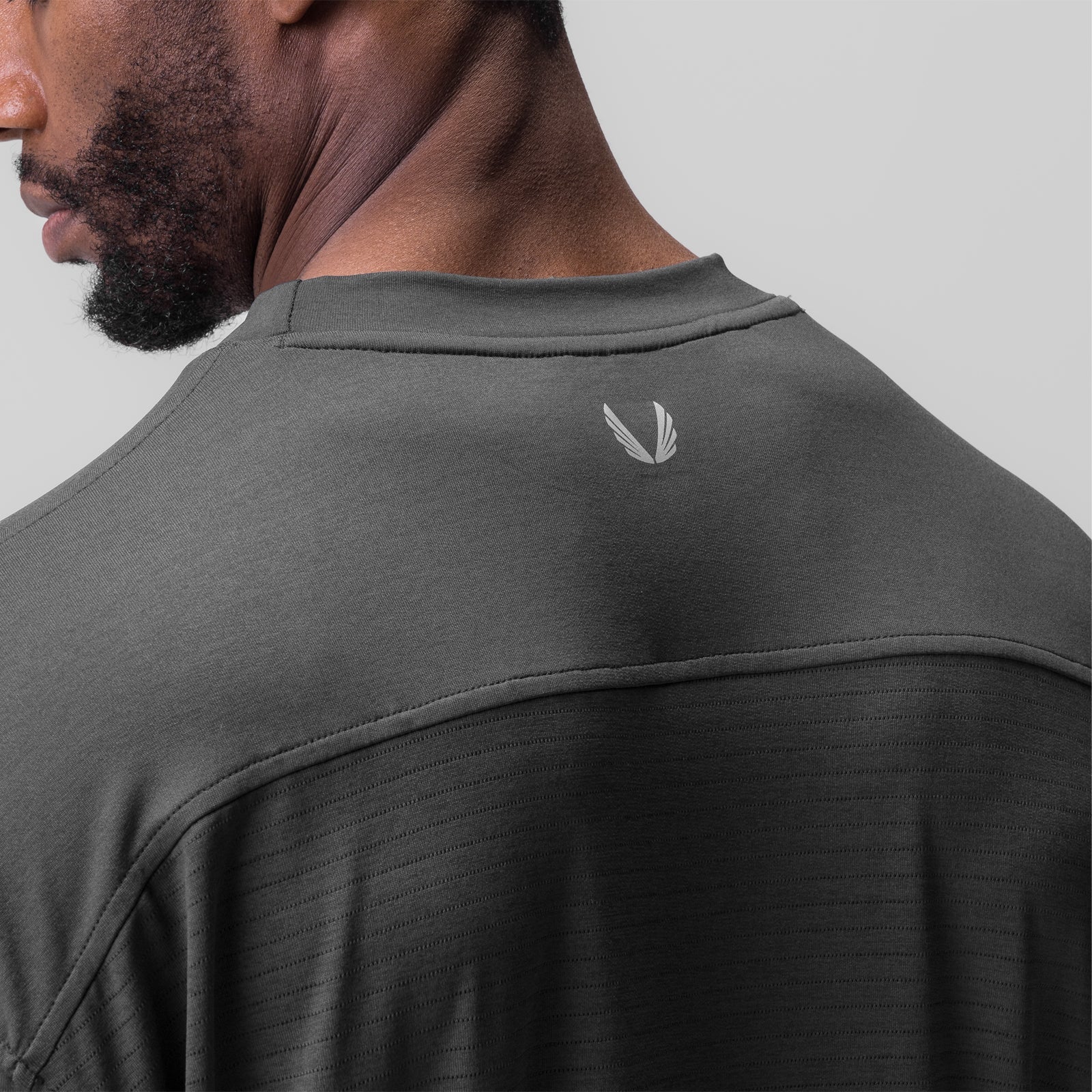 0841. 3D-Lite® 2.0 3/4-Sleeve Oversized Tee - Space Grey "OTWR"