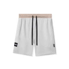 0795. SilverPlus™ Mesh Reversible Short - Beige/White