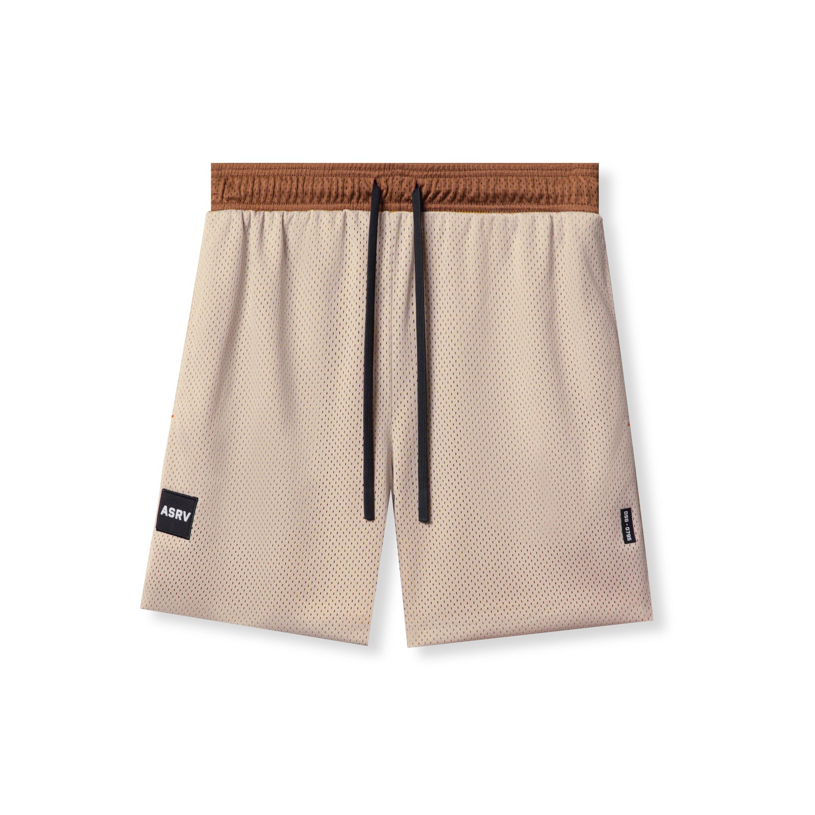 0795. SilverPlus™ Mesh Reversible Short - Rust/Beige