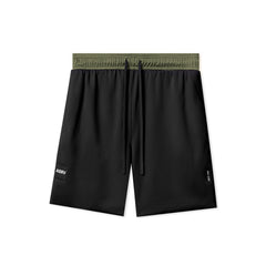 0795. SilverPlus™ Mesh Reversible Short - Olive/Black