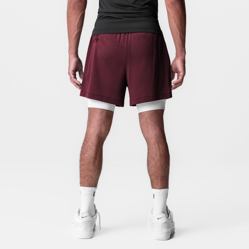 0991. Ion-Mesh 5" Liner Short - Crimson