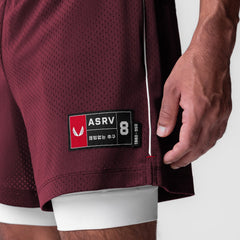 0991. Ion-Mesh 5" Liner Short - Crimson