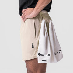 0810. Ultralite™ 6" Linerless Short - Beige