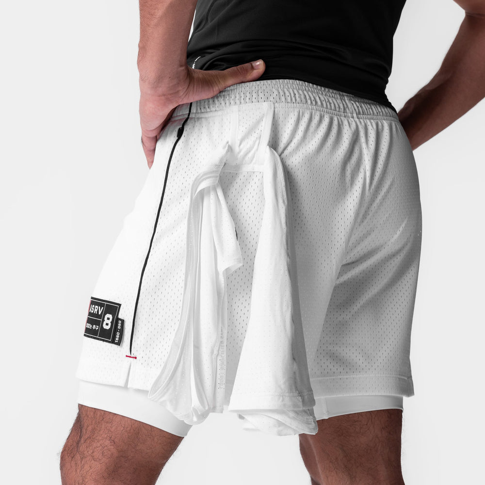 0991. Ion-Mesh 5" Liner Short - White