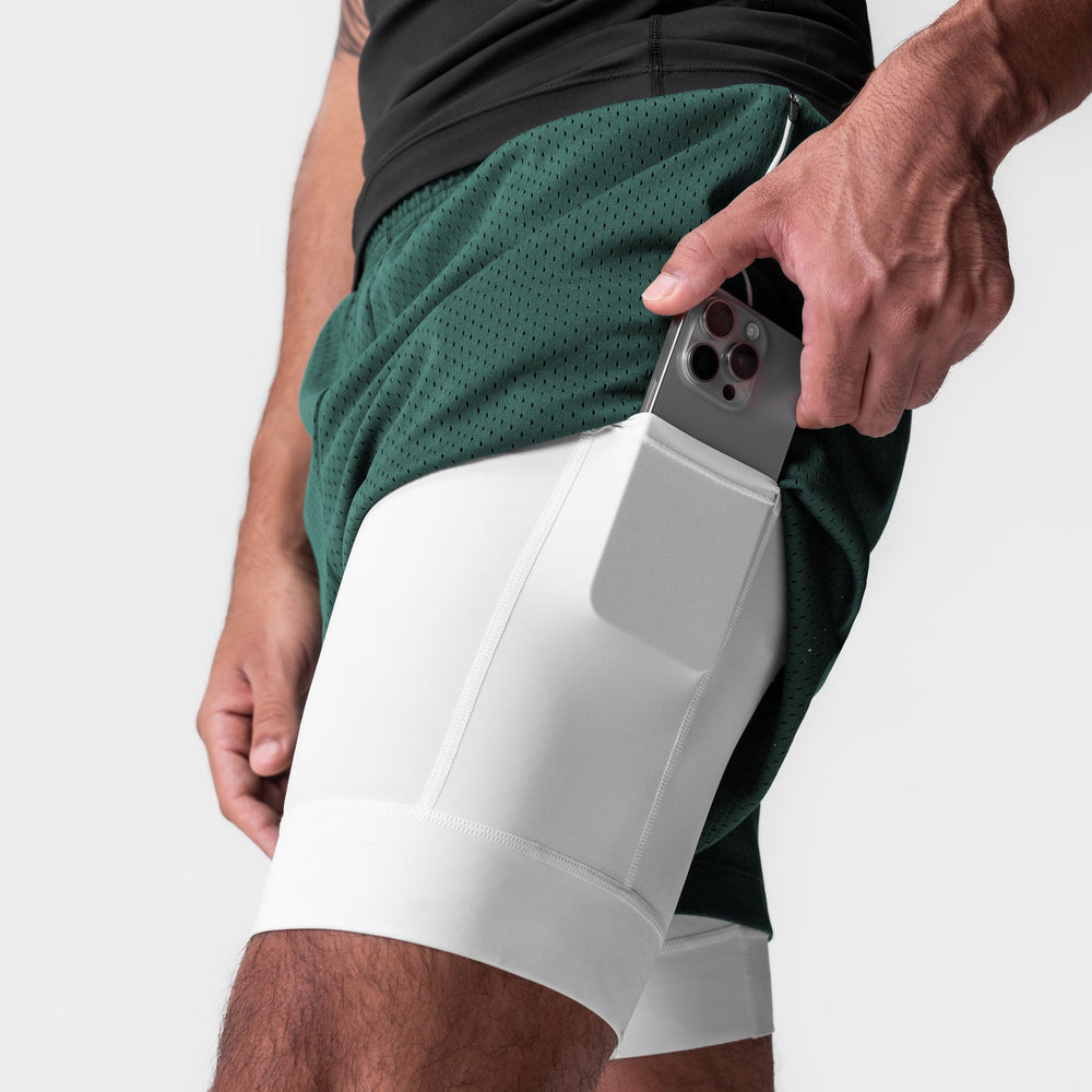 0991. Ion-Mesh 5" Liner Short - Forest Green