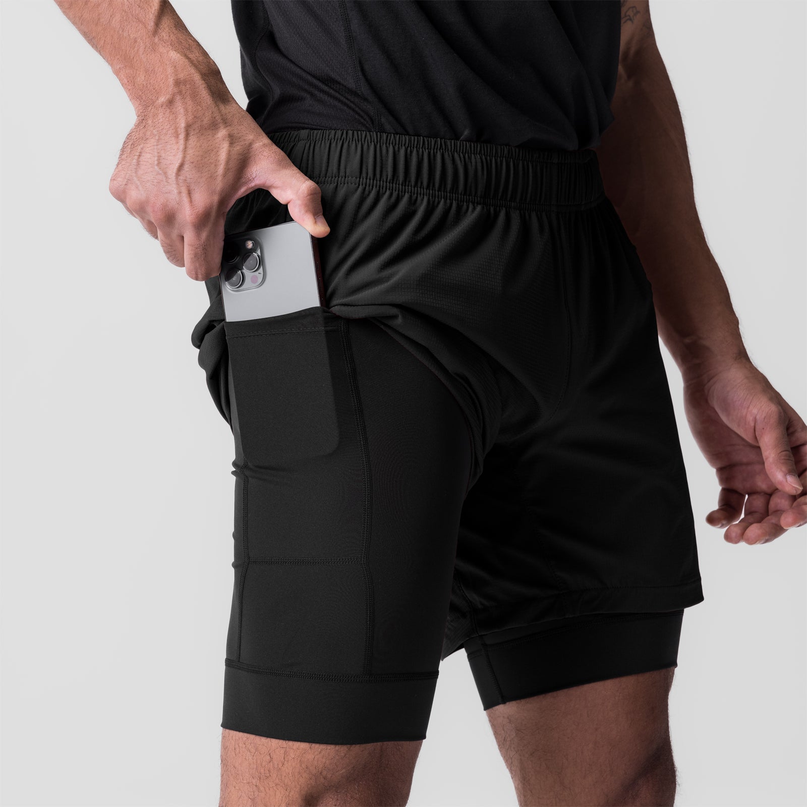 0784. Ultralite™ 6" Liner Short - Dusk Black/Black